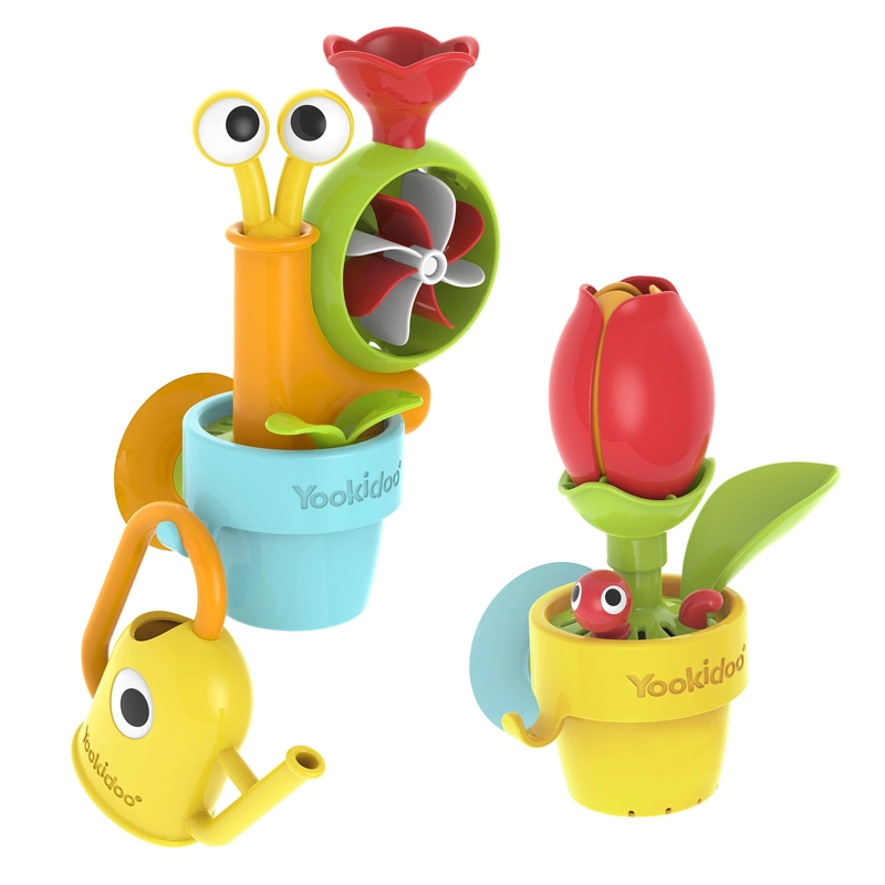 JUEGO BAÑO YOOKIDOO CARACOL Y ABEJITA INFANTIL BEBÉ NIÑO NIÑA TINA MULTICOLOR - 3
