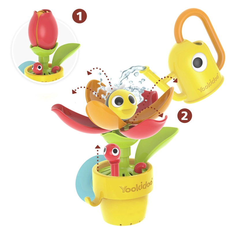 JUEGO BAÑO YOOKIDOO CARACOL Y ABEJITA INFANTIL BEBÉ NIÑO NIÑA TINA MULTICOLOR - 5