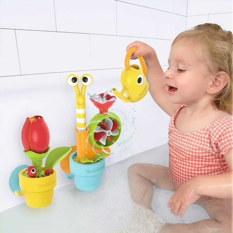 JUEGO BAÑO YOOKIDOO CARACOL Y ABEJITA INFANTIL BEBÉ NIÑO NIÑA TINA MULTICOLOR - 6