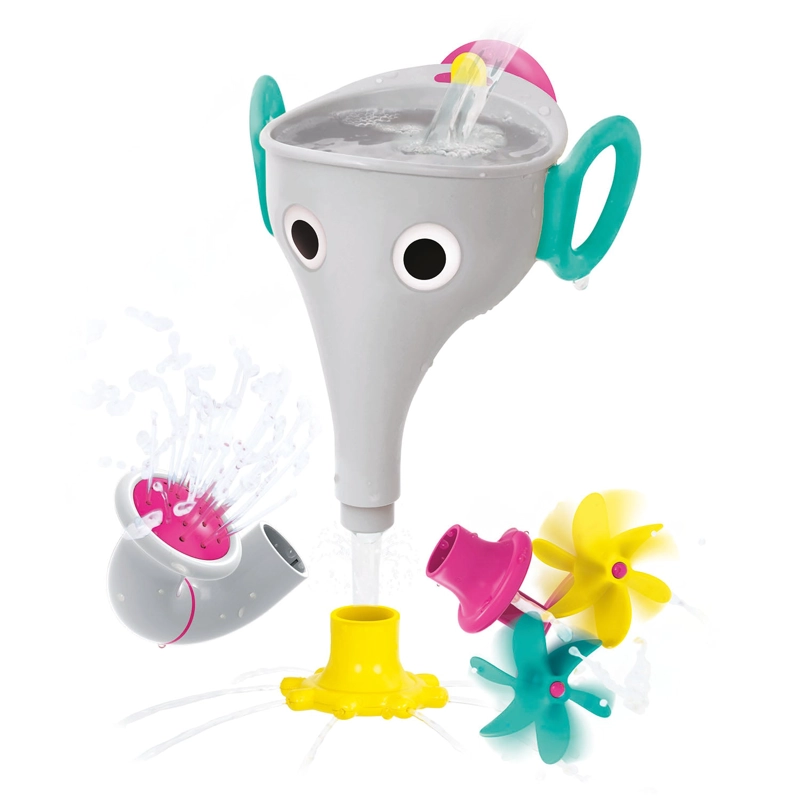 JUEGO BAÑO YOOKIDOO ELEFANTE EMBUDO INFANTIL BEBÉ NIÑO NIÑA TINA GRIS - 1