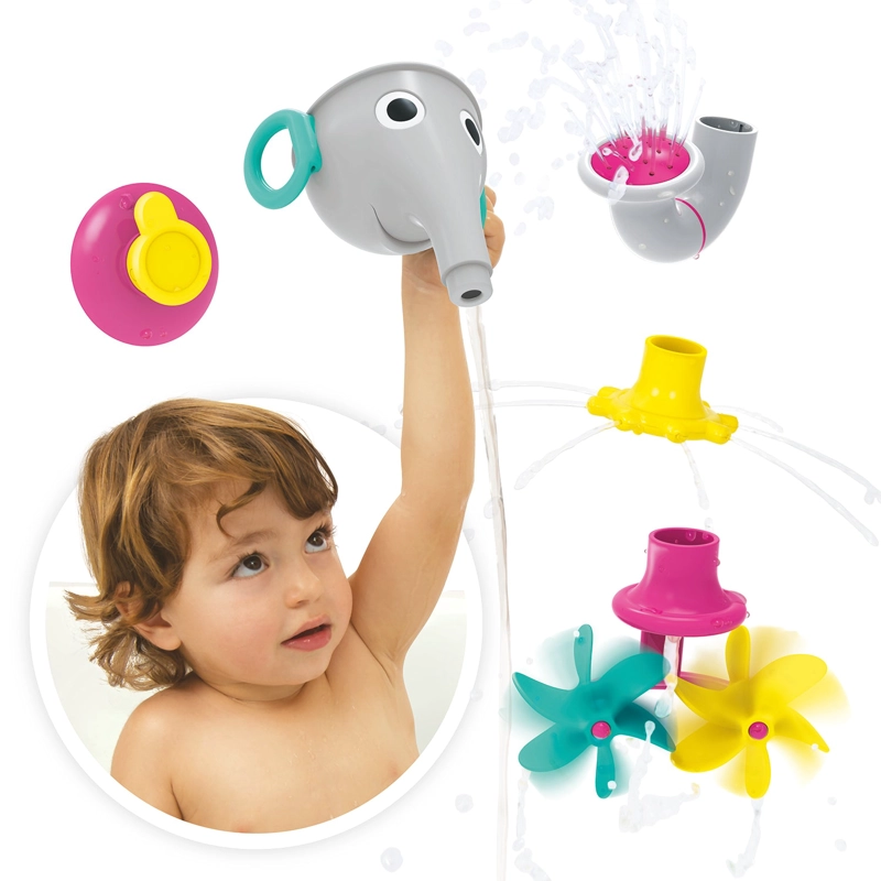 JUEGO BAÑO YOOKIDOO ELEFANTE EMBUDO INFANTIL BEBÉ NIÑO NIÑA TINA GRIS - 5