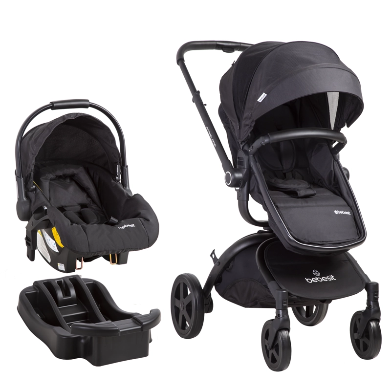 COCHE CUNA BEBESIT TRAVEL SYSTEM DELUXE 360° SX NEGRO - 1