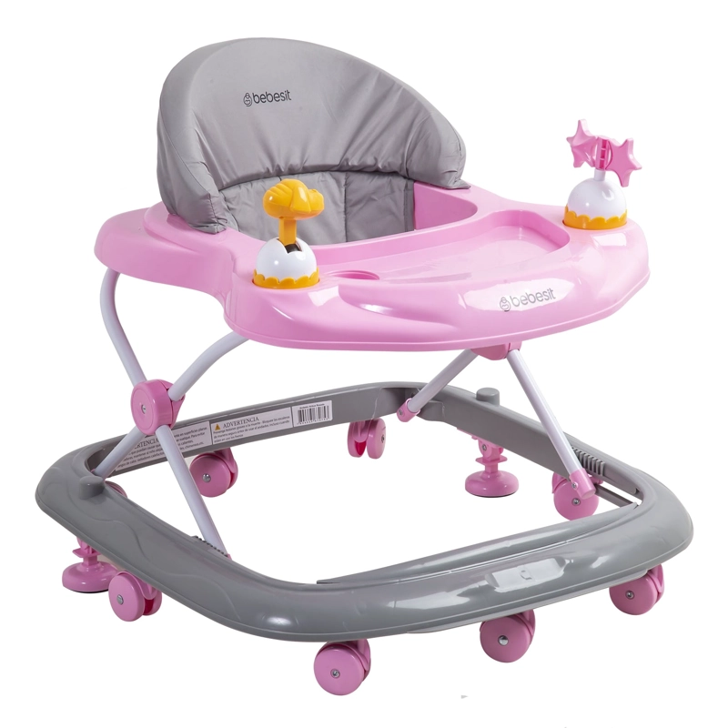 ANDADOR BEBESIT MUSICAL AIRBUS GRIS ROSADO - 2