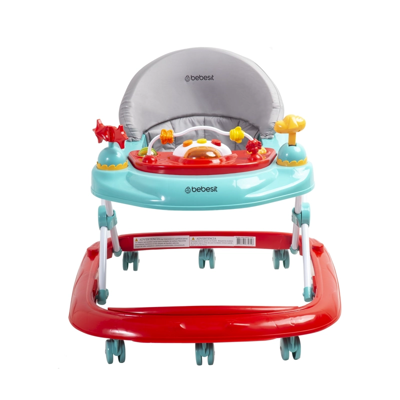 ANDADOR BEBESIT MUSICAL AIRBUS ROJO CELESTE - 6