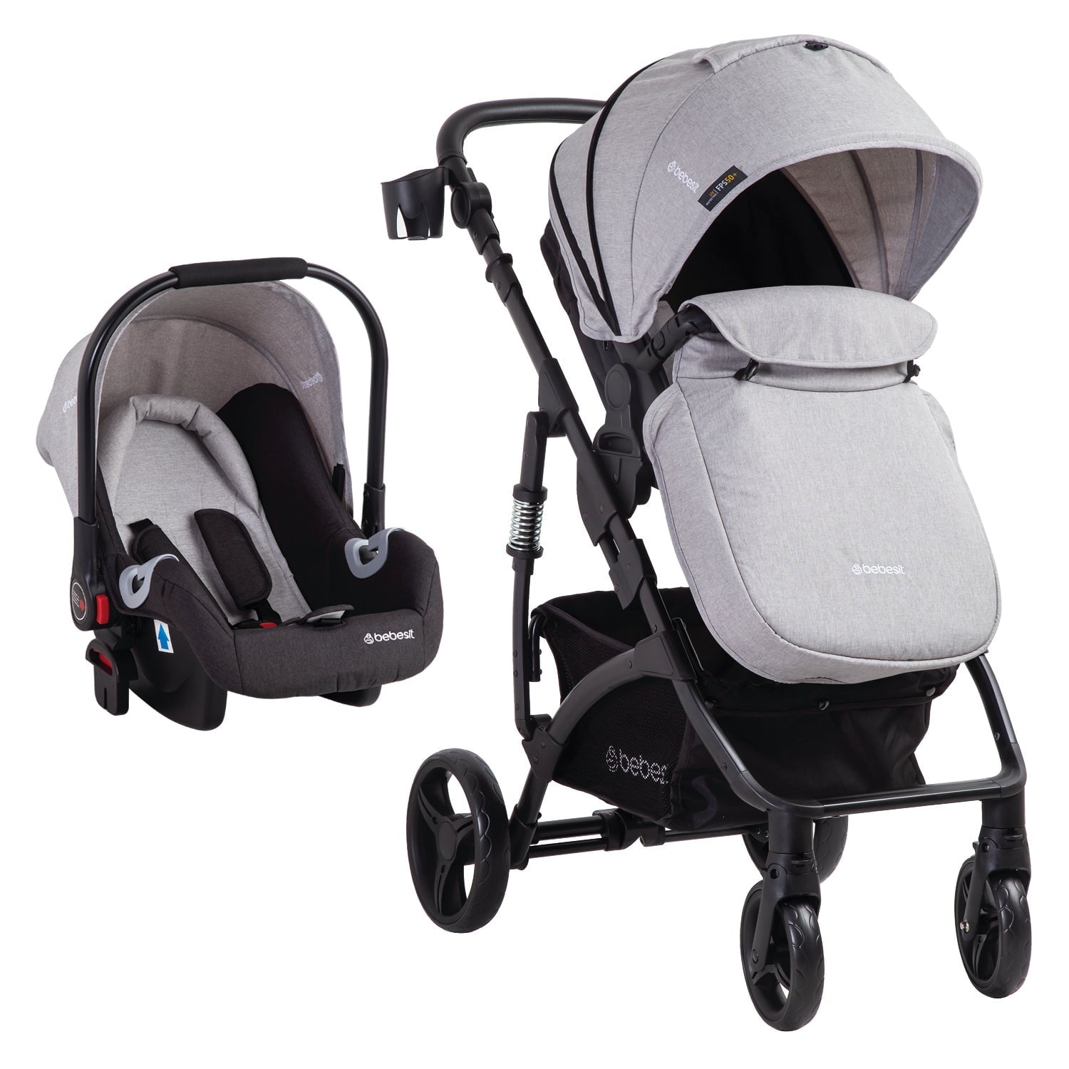 COCHE BEBESIT TRAVEL SYSTEM EXPLORER LX GRIS - 2