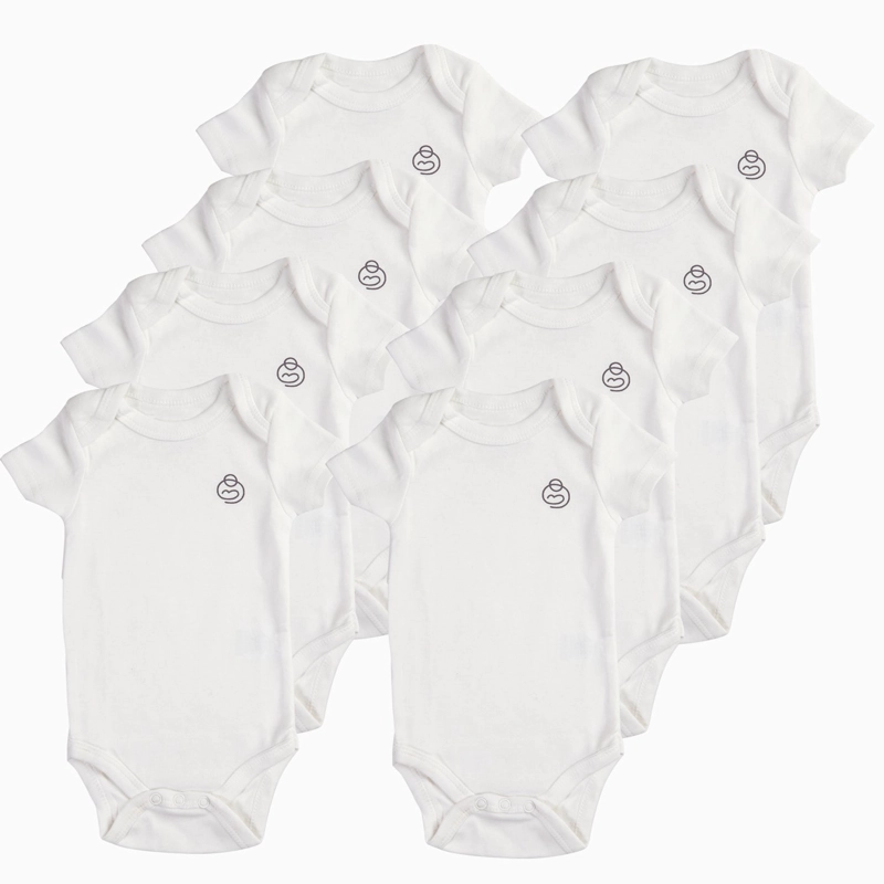 PACK DE 8 BODYS MANGA CORTA 0-3M BEBESIT - 1