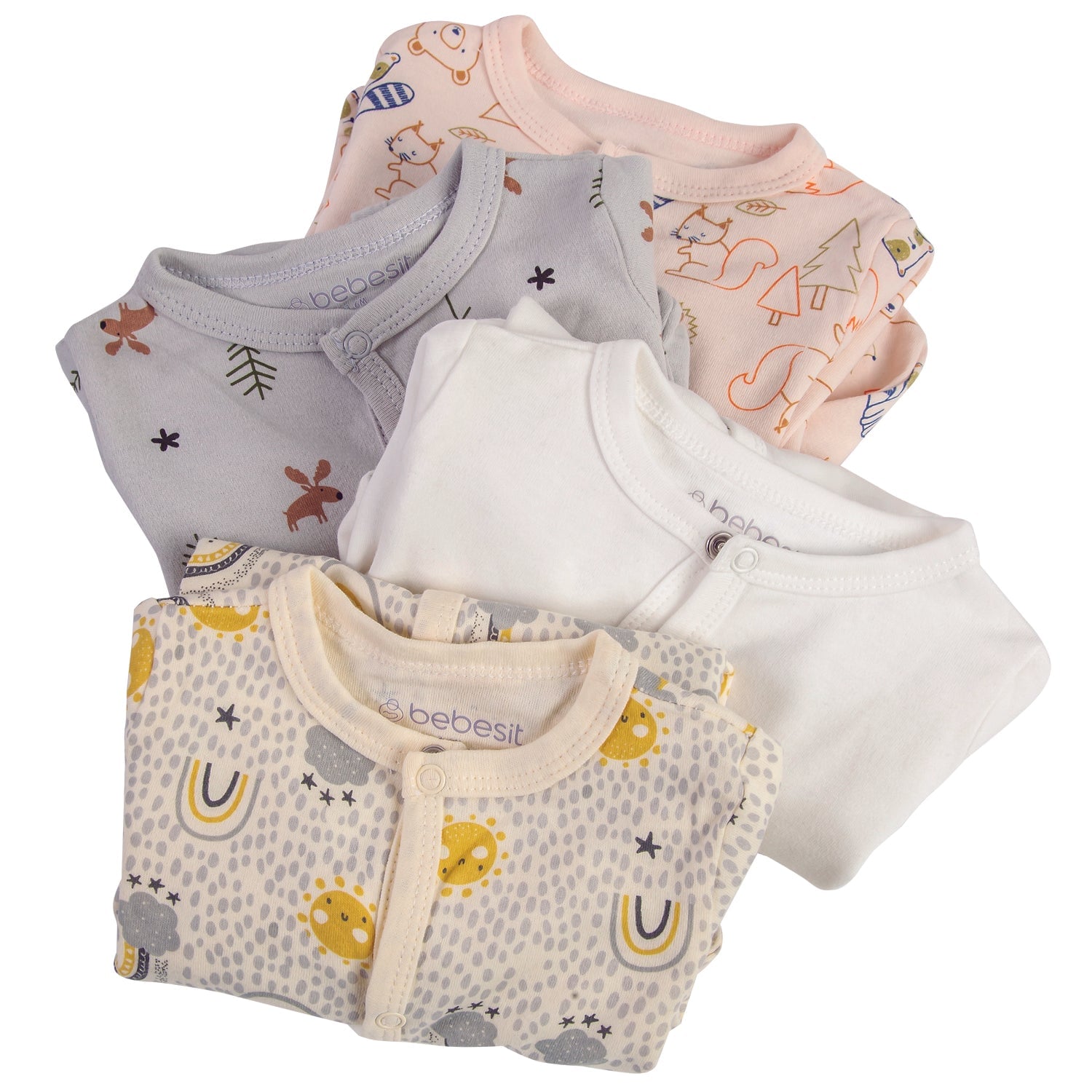 PACK DE 4 PIJAMAS ALGODÓN UNISEX BEBESIT MULTICOLOR BEBÉS 12-18M - 3