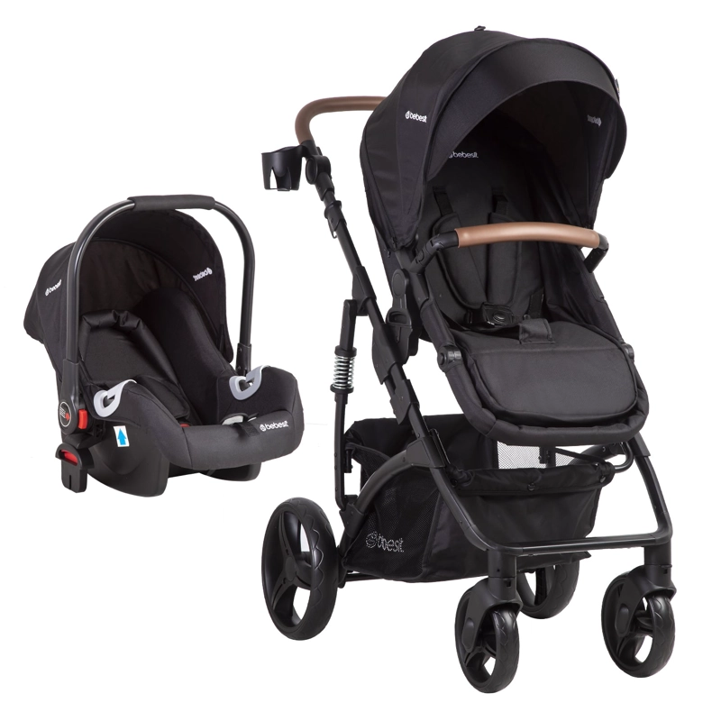 COCHE CUNA BEBESIT TRAVEL SYSTEM QUEST LX NEGRO - 1