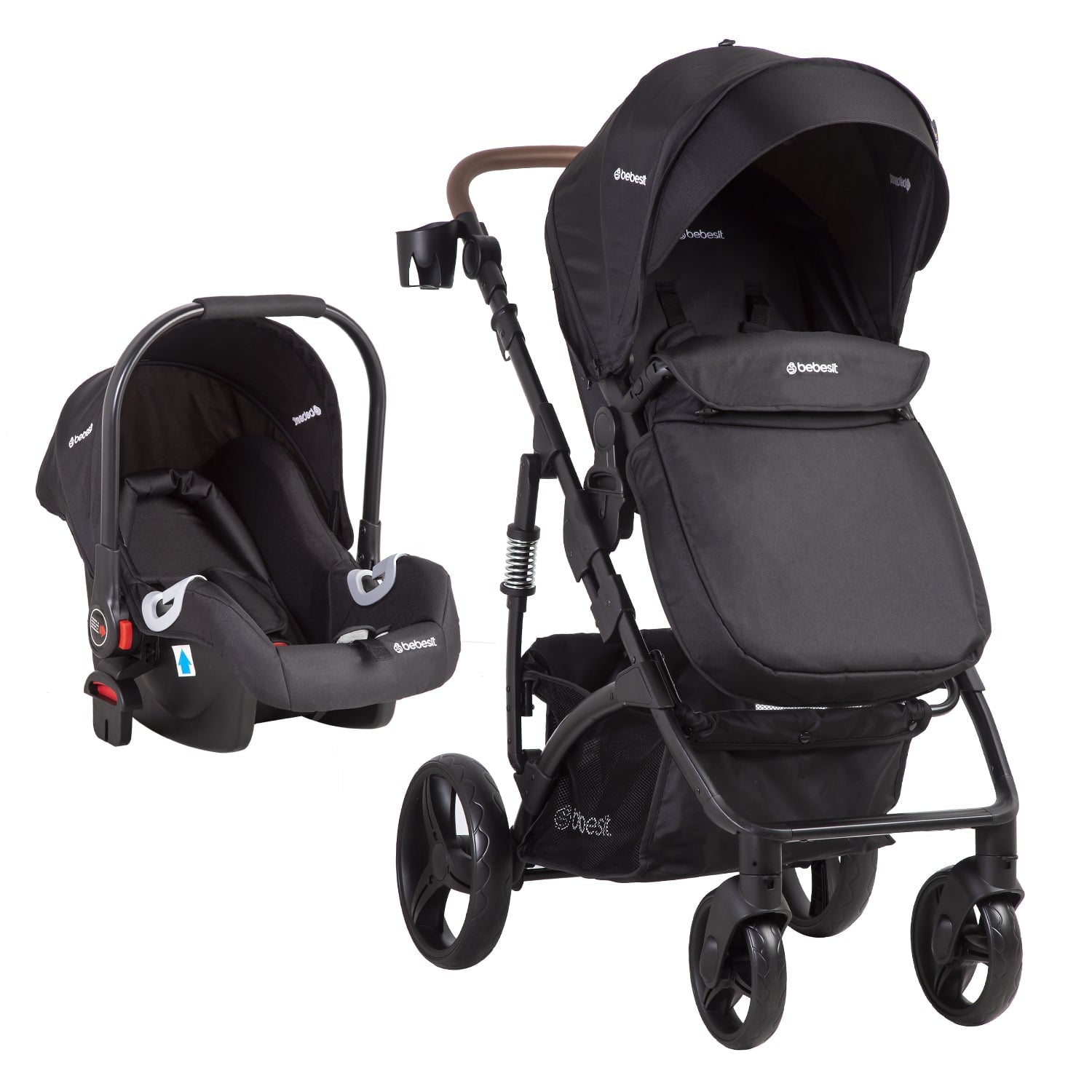 COCHE CUNA BEBESIT TRAVEL SYSTEM QUEST LX NEGRO - 2