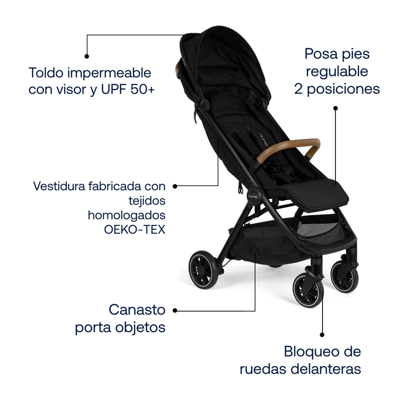 COCHE PASEO NUNA TRVL NEGRO - 5
