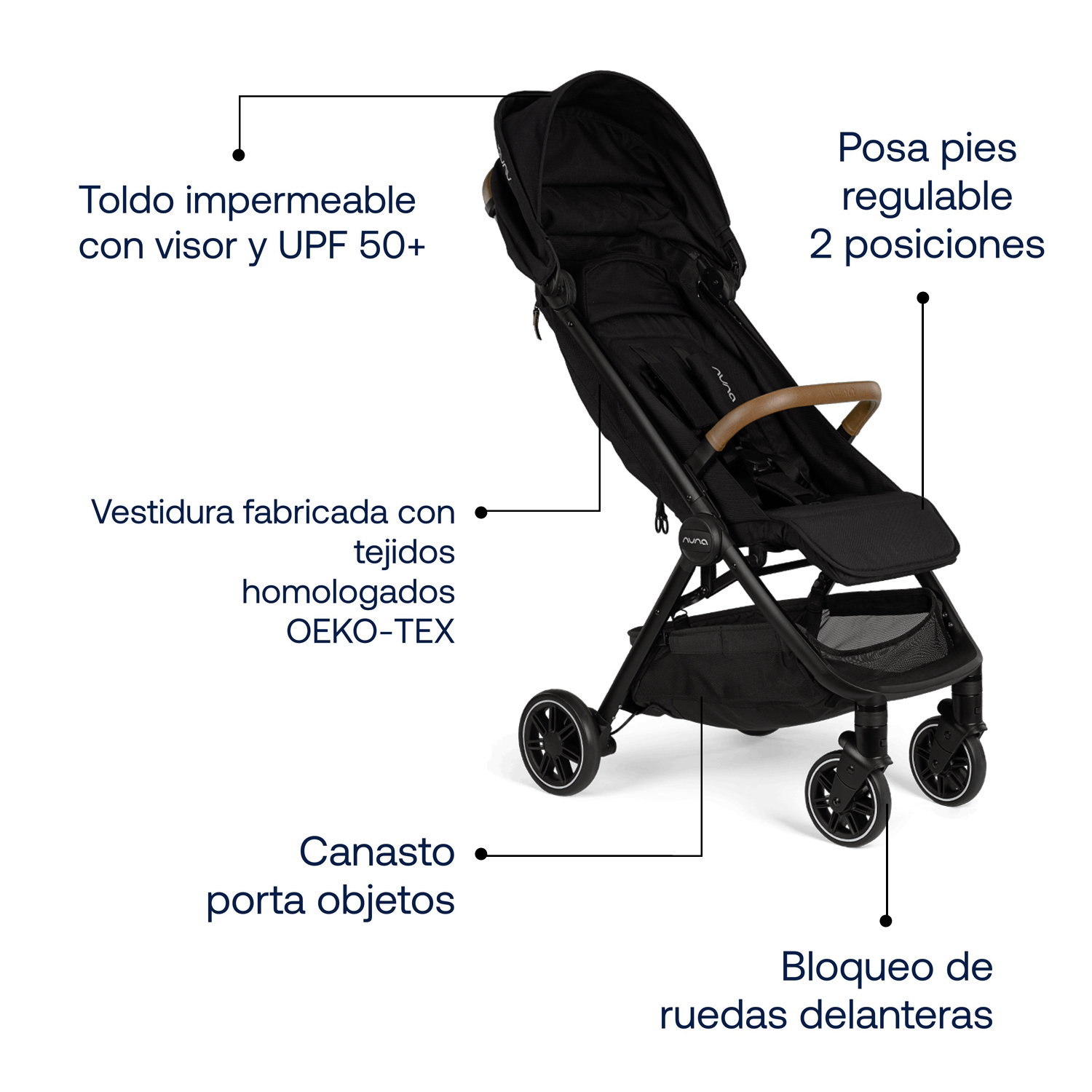 COCHE PASEO NUNA TRVL NEGRO - 5