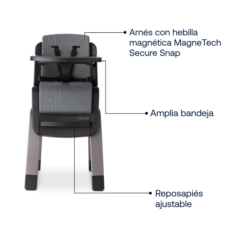 SILLA COMER NUNA ZAAZ PEWTER NEGRO - 3