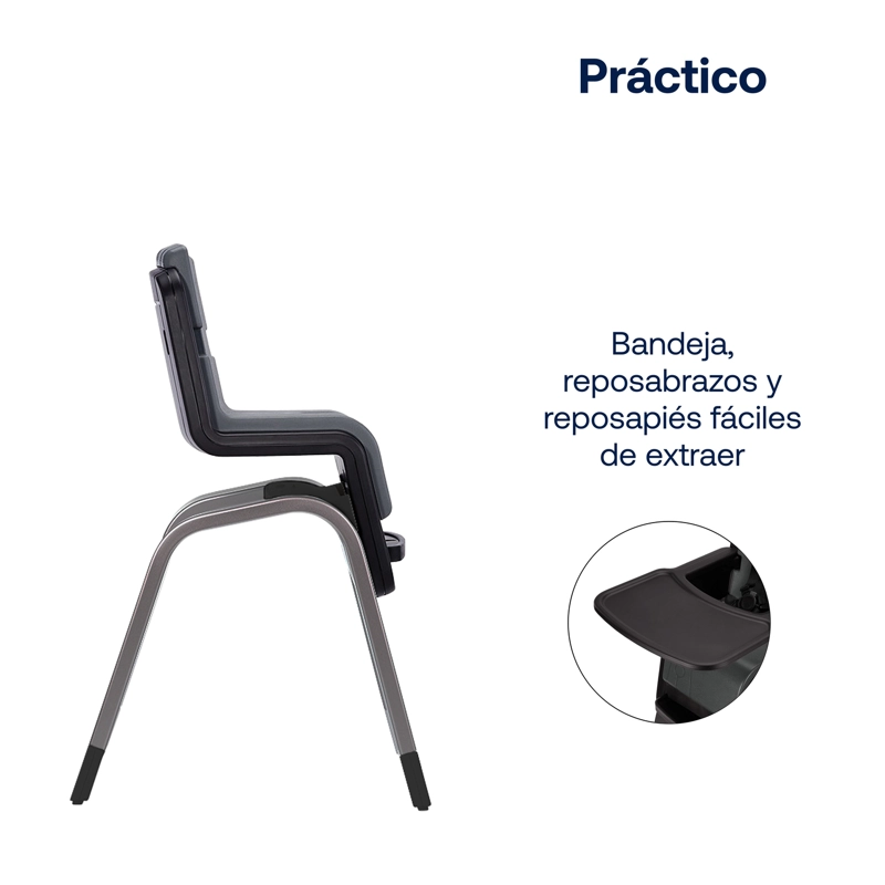 SILLA COMER NUNA ZAAZ PEWTER NEGRO - 5