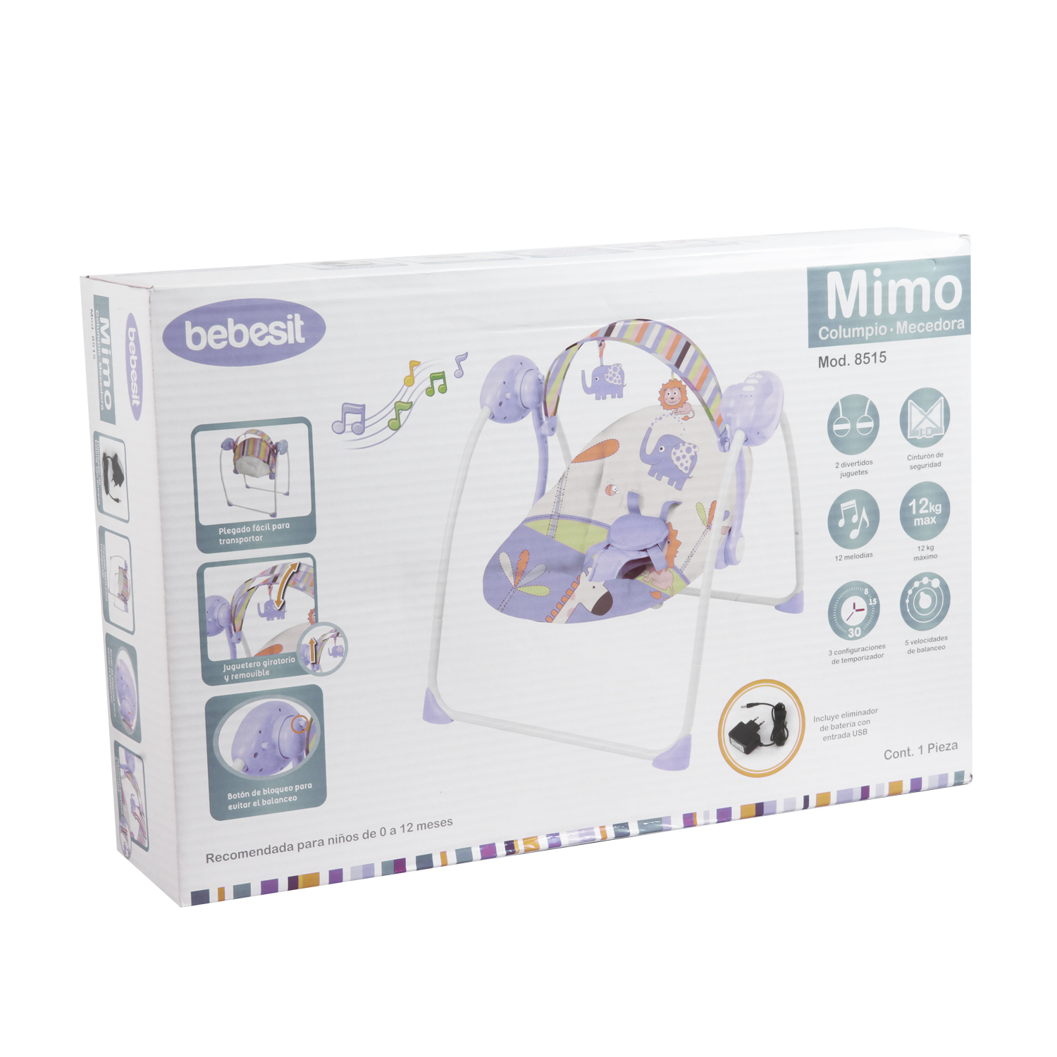 SILLA BEBESIT NIDO BEBÉ 8515 CELESTE - 3