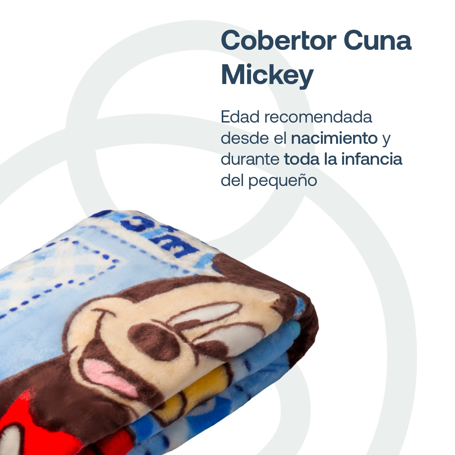 COBERTOR CUNA DISNEY MICKEY CELESTE - 2