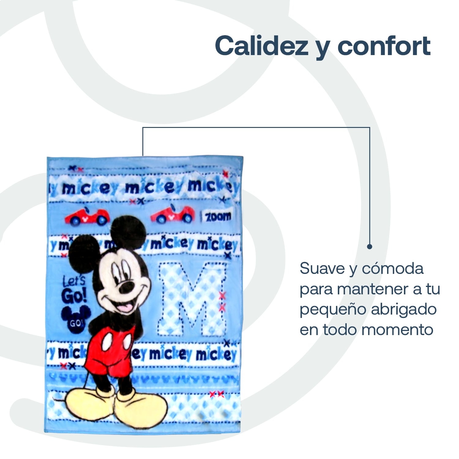 COBERTOR CUNA DISNEY MICKEY CELESTE - 4