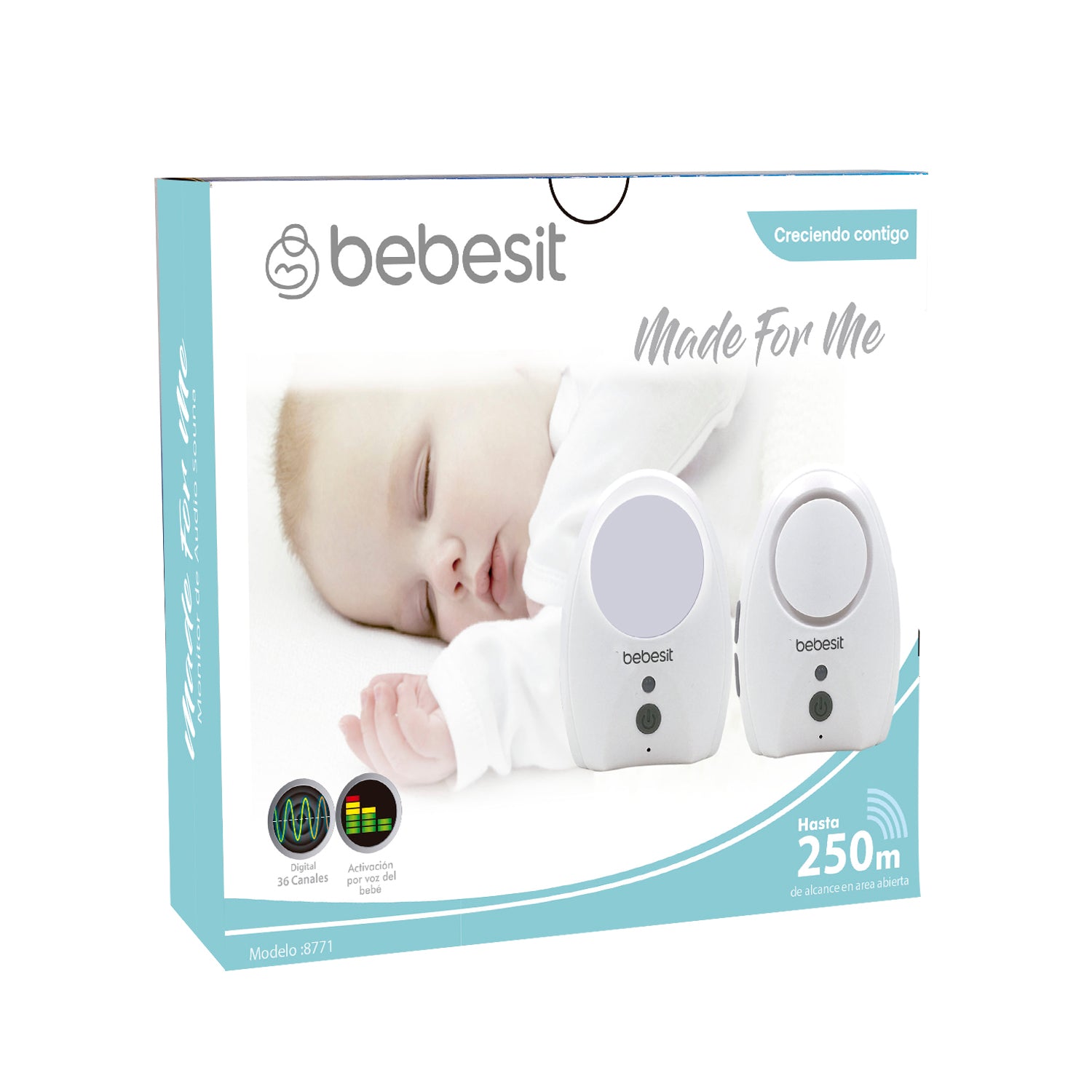 MONITOR DE AUDIO PARA BEBÉ 8771 BEBESIT - 5