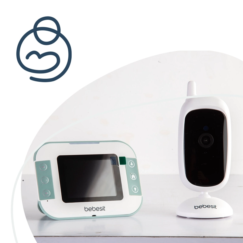 CAMARA MONITOR PORTATIL BEBE LCD 2.4 VISION NOCTURNA BEBESIT BEBESIT - 6