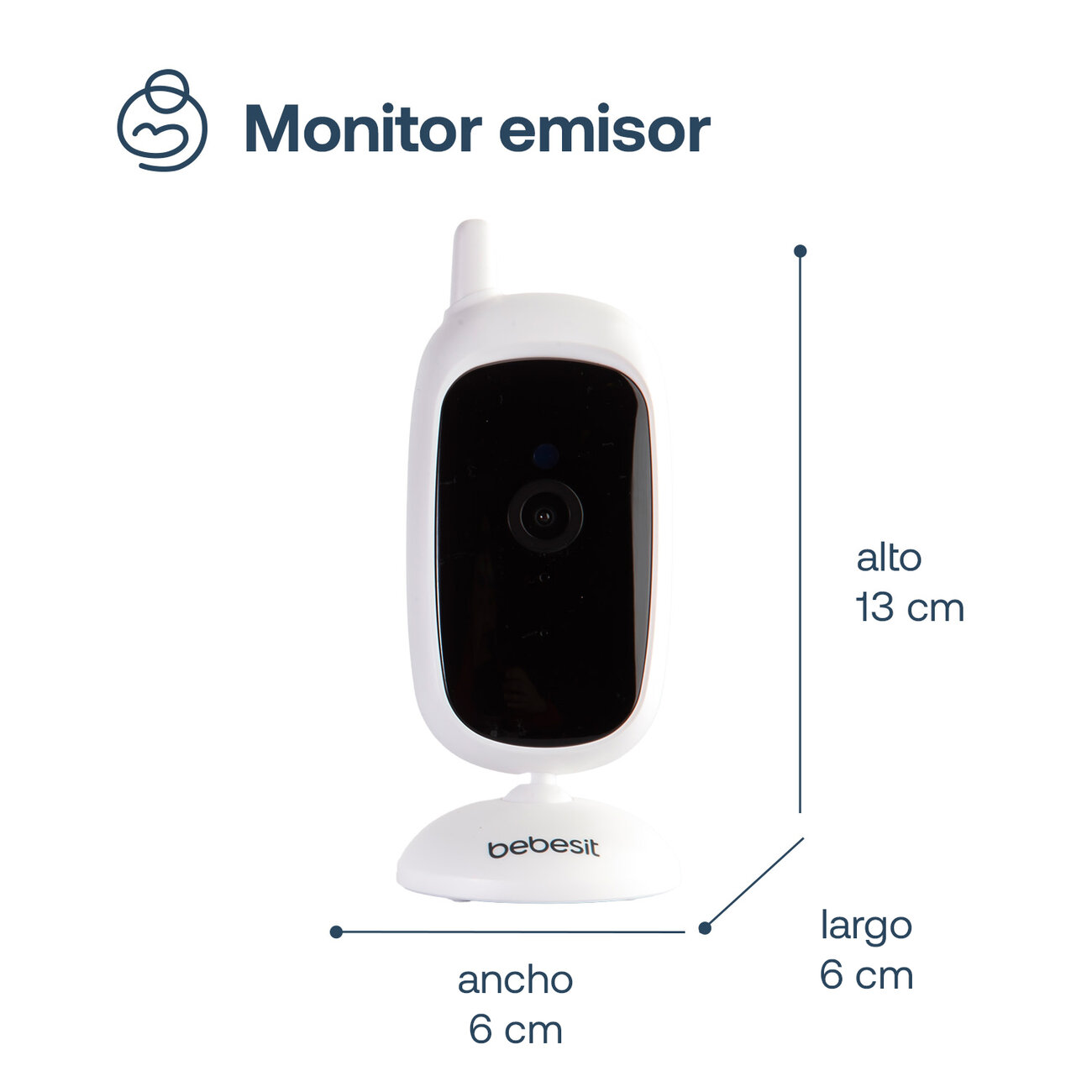 CAMARA MONITOR PORTATIL BEBE LCD 2.4 VISION NOCTURNA BEBESIT BEBESIT - 7