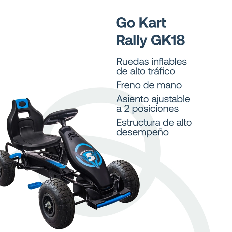 GO KART BEBESIT RALLY GK18 AZUL - 3