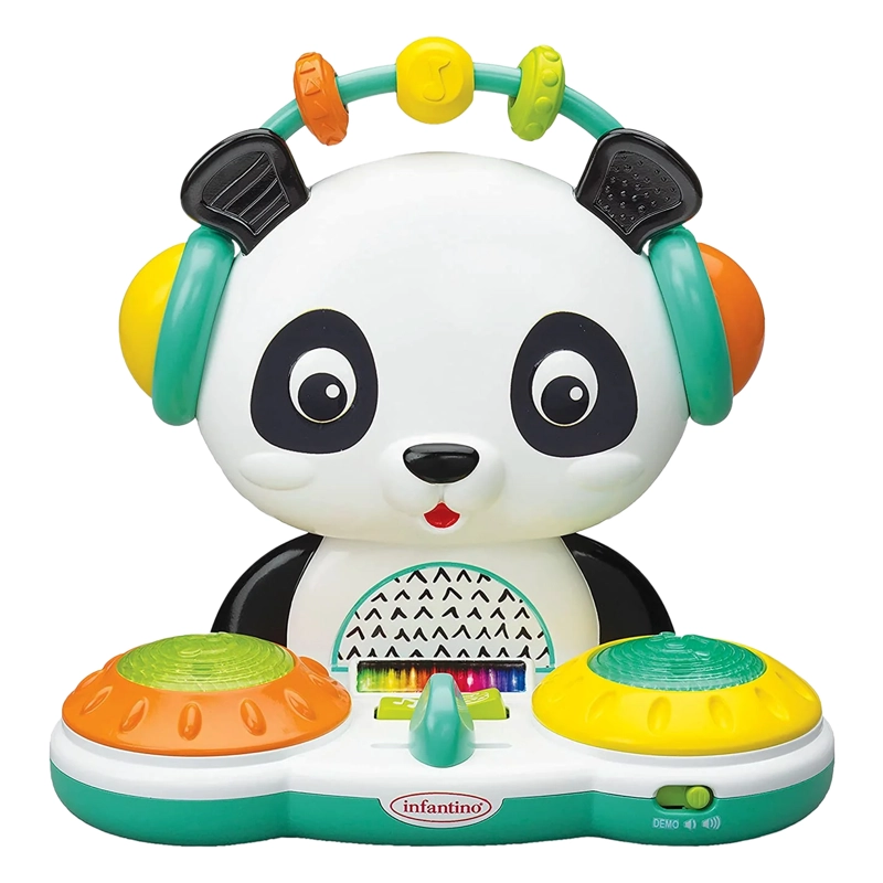 JUEGO MUSICAL INFANTINO SPIN & SLIDE DJ PANDA BLANCO - 1