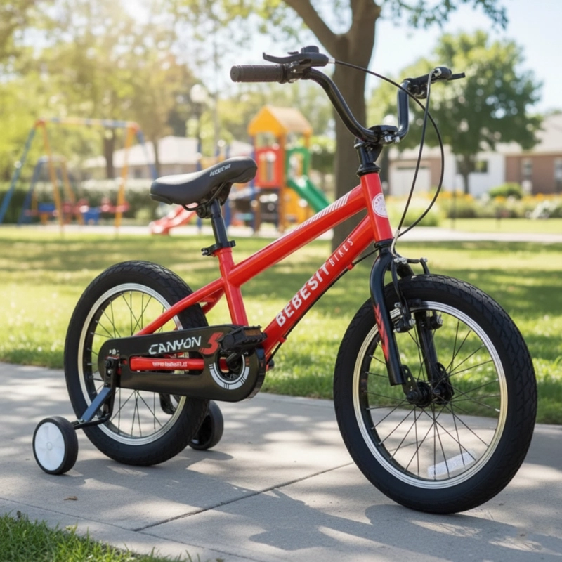 BICICLETA INFANTIL CANYON ARO 16 ROJO BEBESIT - 2