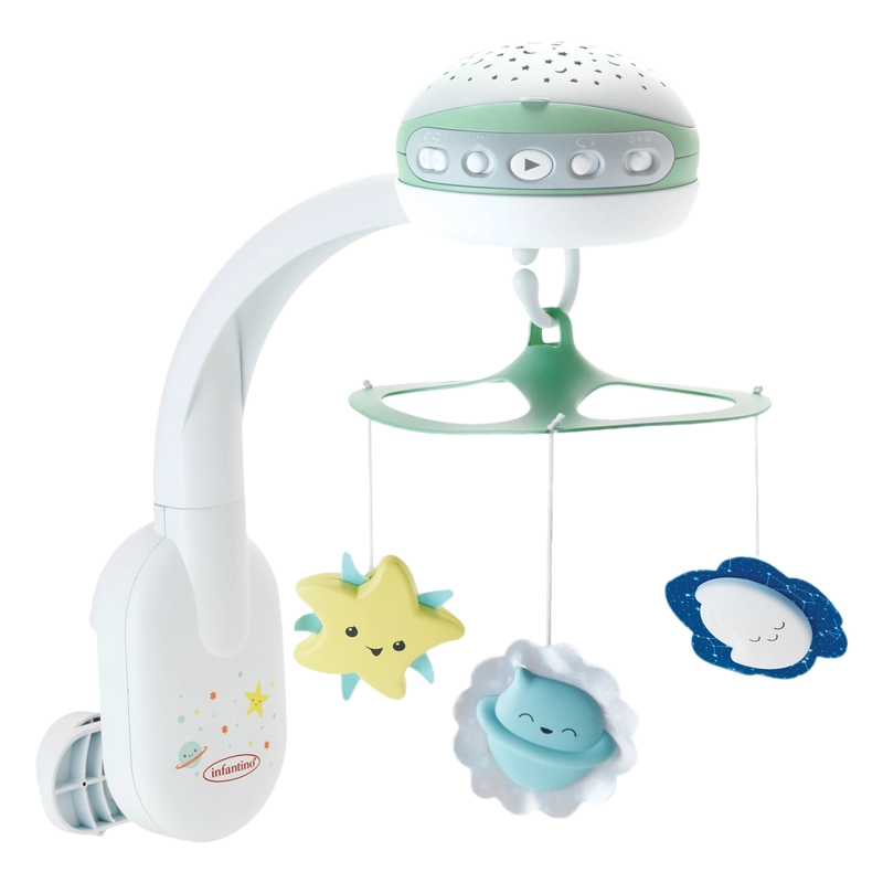 MÓVIL INFANTINO PROYECTOR MUSICAL 3 EN 1 VERDE - 1