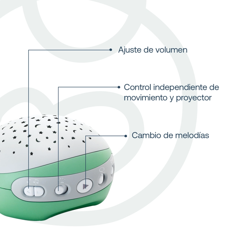 MÓVIL INFANTINO PROYECTOR MUSICAL 3 EN 1 VERDE - 5