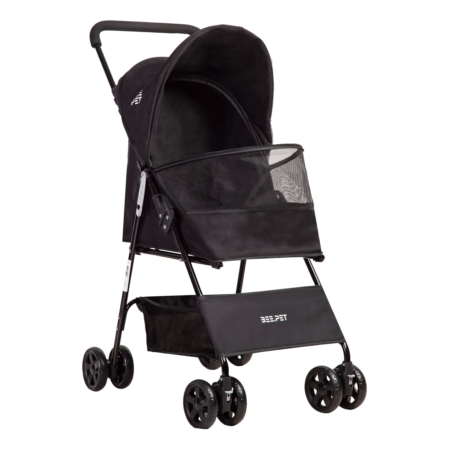 COCHE PERROS GATOS PLEGABLE LIGHT BEEPET BEBESIT NEGRO - 1