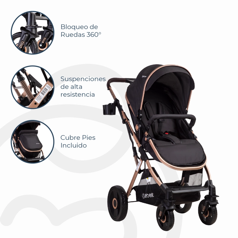 COCHE CUNA TRAVEL SYSTEM VOX GOLD BEBESIT - 7