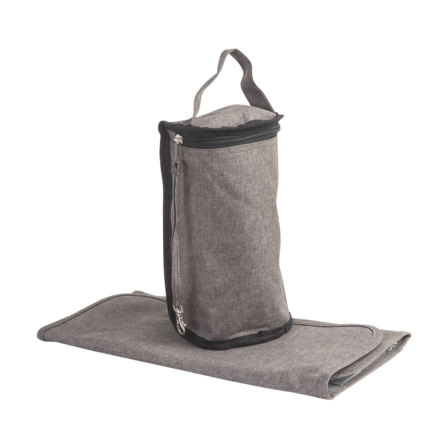 BOLSO MATERNAL MUDADOR PAÑALERA BEBESIT MELANGE - GRIS - 4