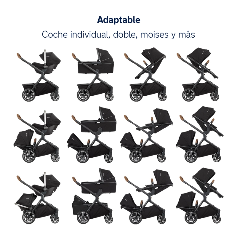COCHE NUNA PASEO DEMI GROW CAVIAR NEGRO - 5