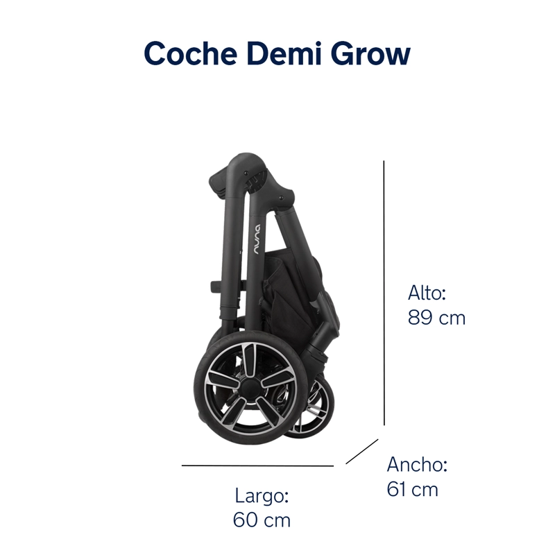 COCHE NUNA PASEO DEMI GROW CAVIAR NEGRO - 7