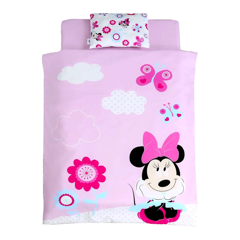 SET CUNA DISNEY MINNIE 100MN ALGODÓN ROSA - 1