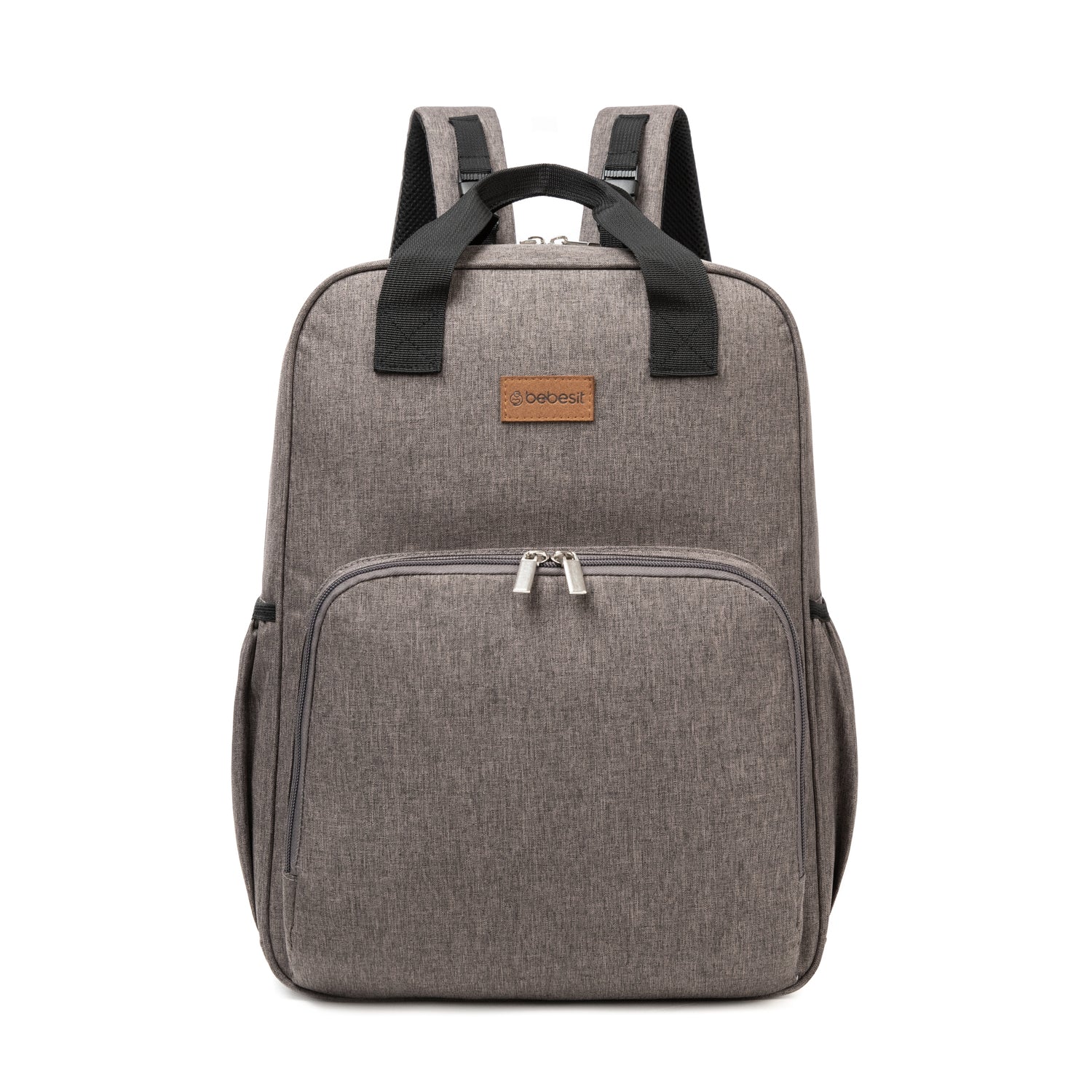 MOCHILA BEBESIT MATERNAL 3EN1 PAÑALERA CUNA Y MUDADOR GRIS - 1