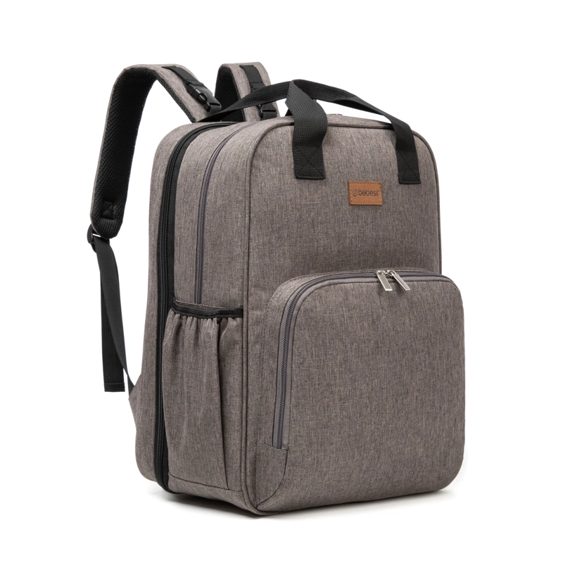 MOCHILA BEBESIT MATERNAL 3EN1 PAÑALERA CUNA Y MUDADOR GRIS - 7
