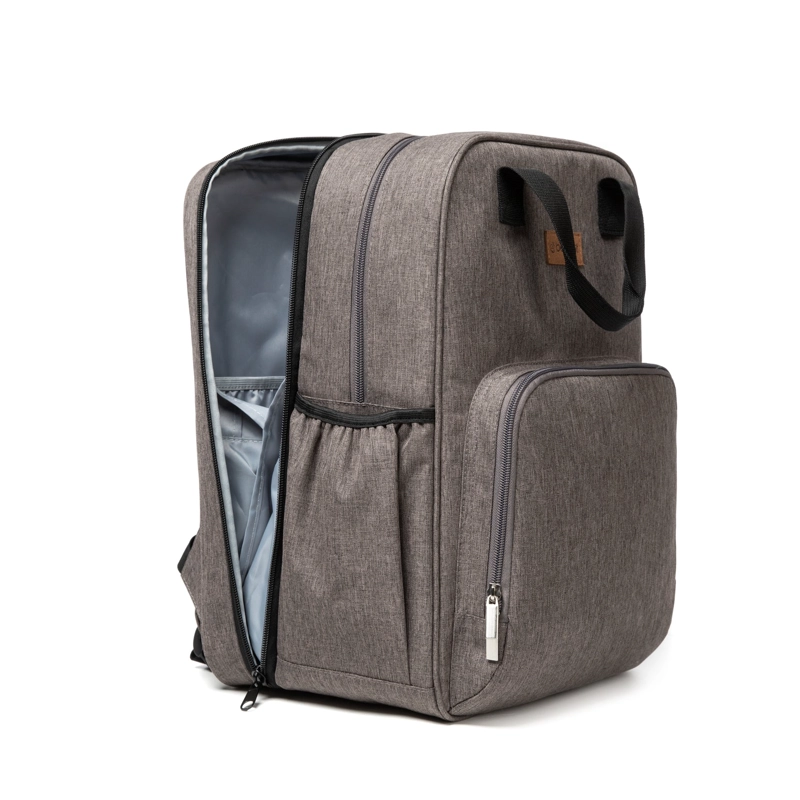 MOCHILA BEBESIT MATERNAL 3EN1 PAÑALERA CUNA Y MUDADOR GRIS - 9