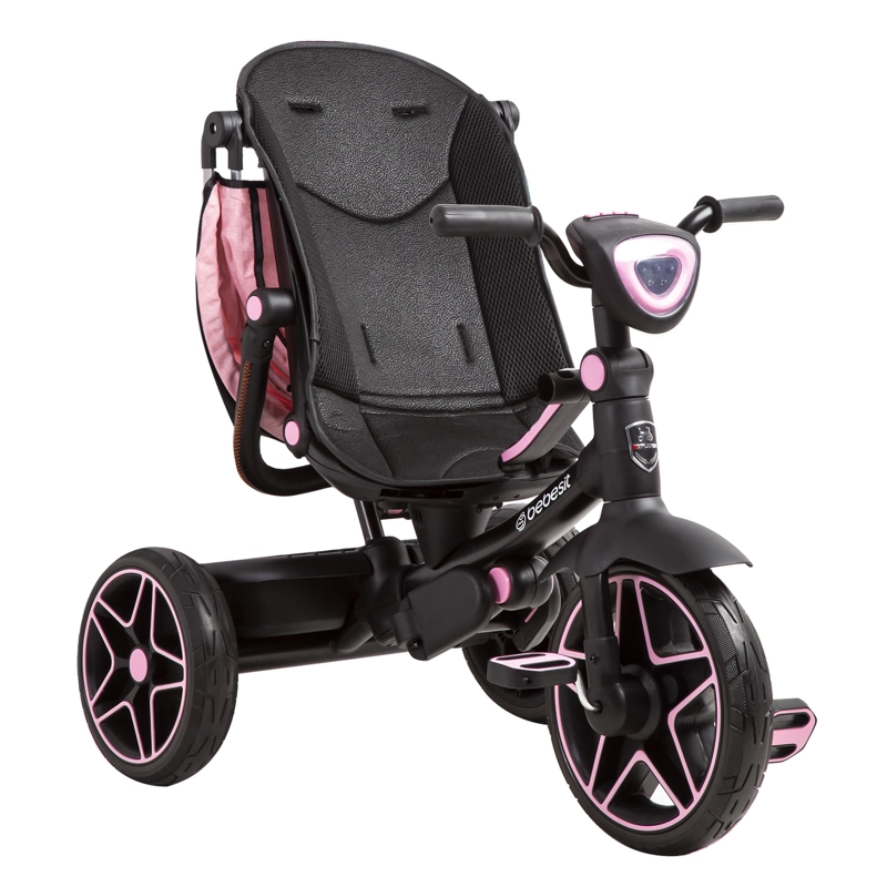 TRICICLO INFANTIL EXPLORER ROSADO BEBESIT - 4