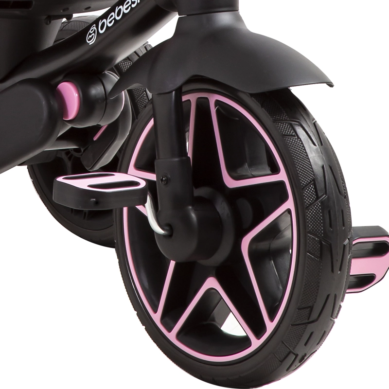 TRICICLO INFANTIL EXPLORER ROSADO BEBESIT - 5