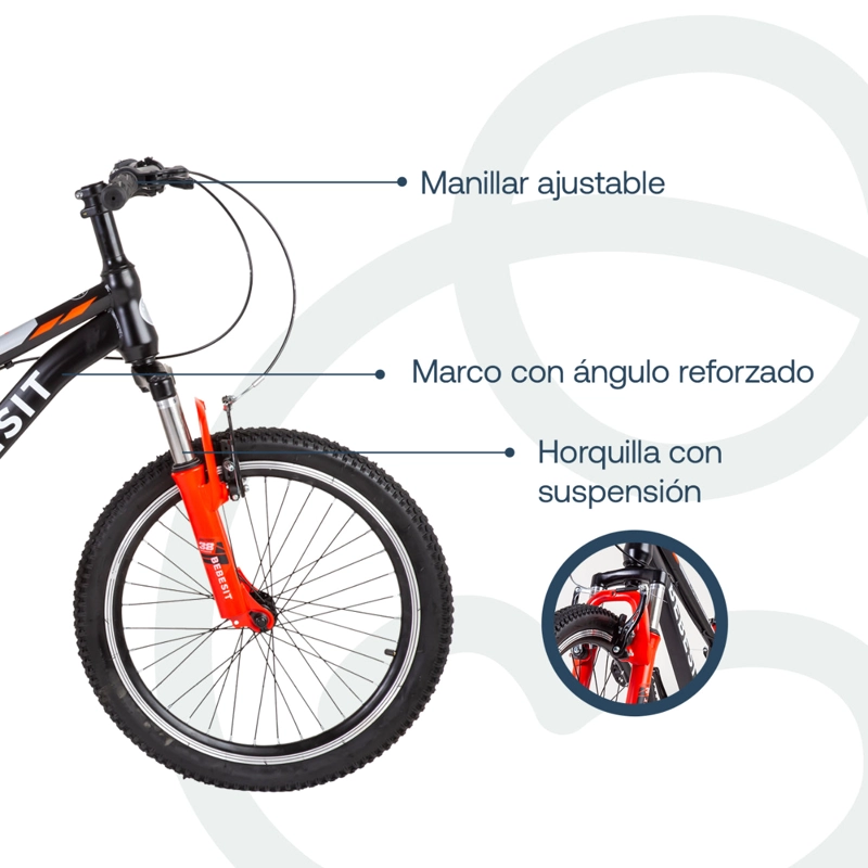 BICICLETA INFANTIL KYSON ARO 20 ROJA BEBESIT - 2