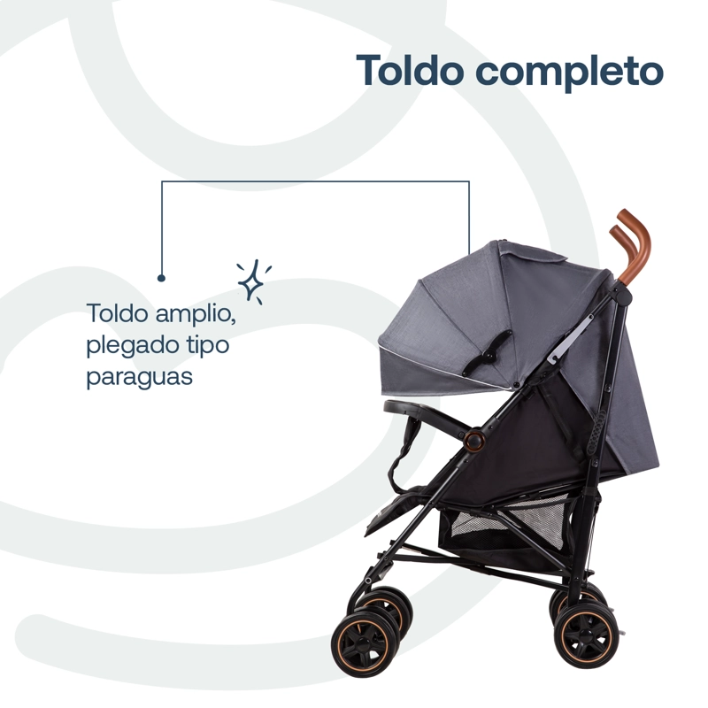 COCHE BEBESIT PARAGUA MAGIC RIDE GRIS - 5