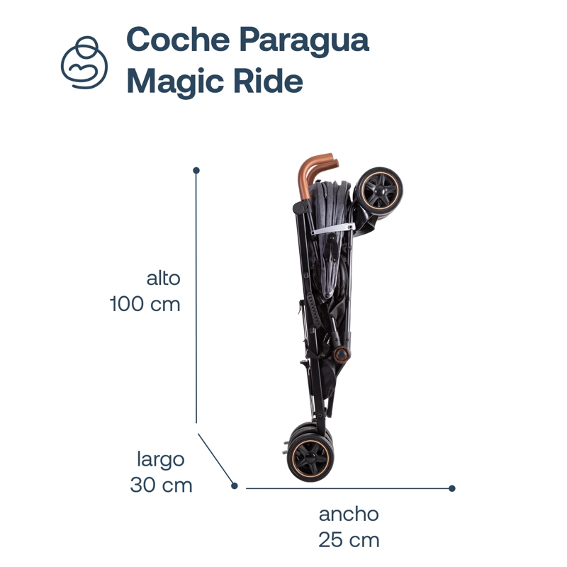 COCHE BEBESIT PARAGUA MAGIC RIDE GRIS - 8