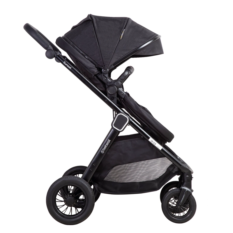 COCHE CUNA TRAVEL SYSTEM ISOFIX SUNSET PREMIUM NEGRO BEBESIT - 3