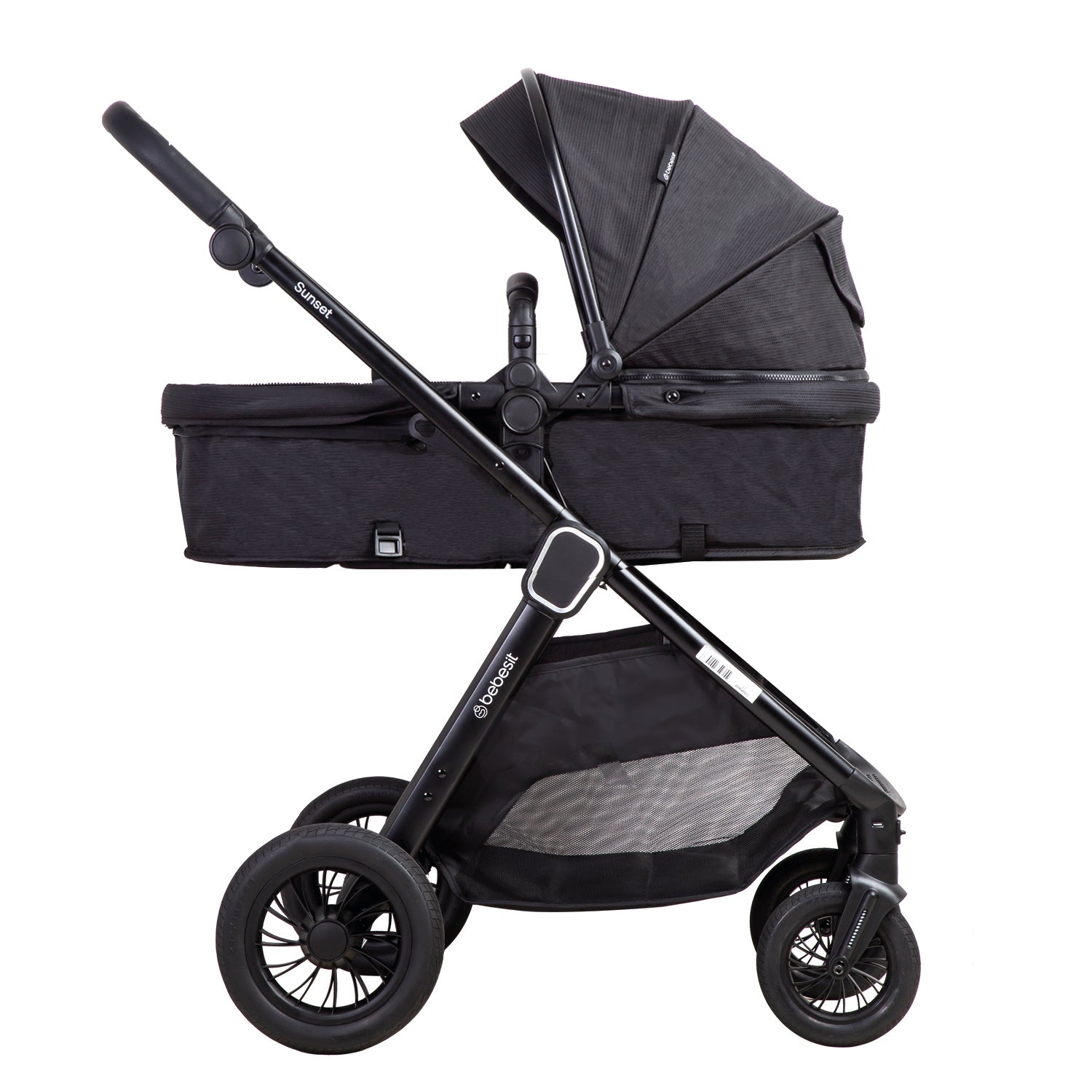 COCHE CUNA TRAVEL SYSTEM ISOFIX SUNSET PREMIUM NEGRO BEBESIT - 4