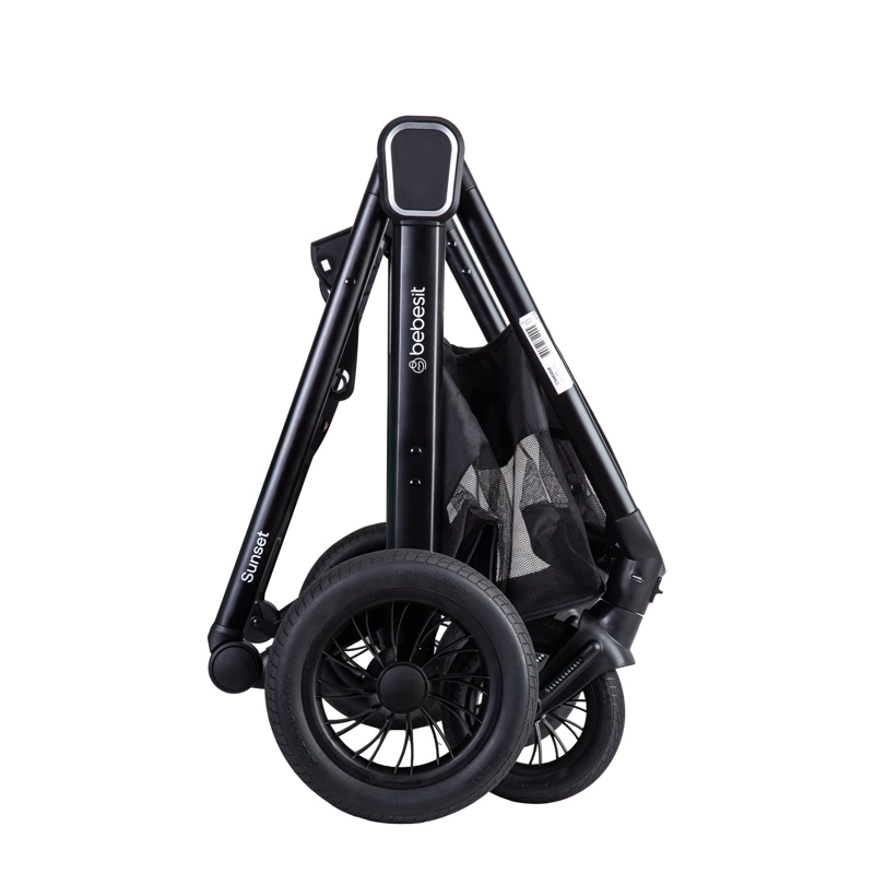 COCHE CUNA TRAVEL SYSTEM ISOFIX SUNSET PREMIUM NEGRO BEBESIT - 6