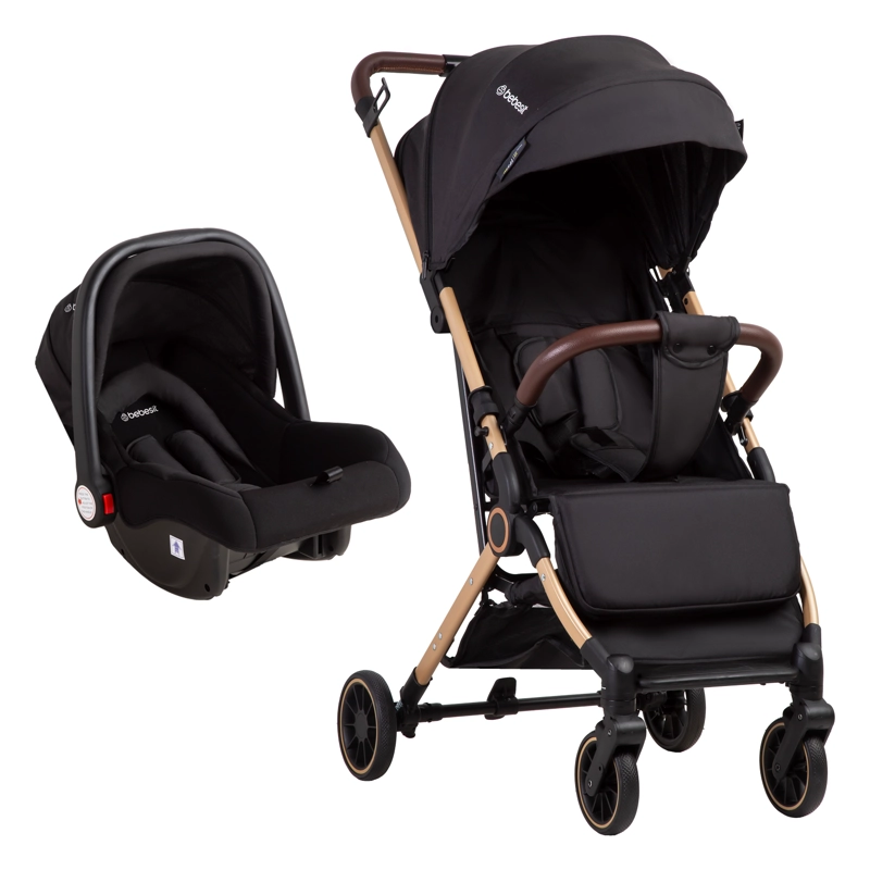 COCHE MALETA COMPACTO TRAVEL SYSTEM SOHO NEGRO BEBESIT - 1