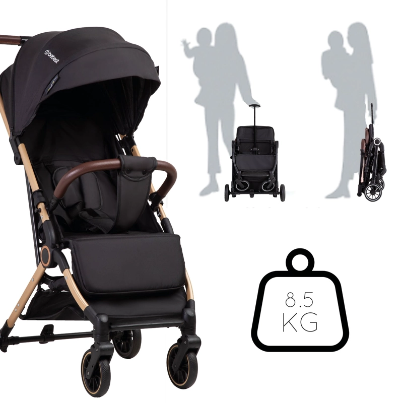 COCHE MALETA COMPACTO TRAVEL SYSTEM SOHO NEGRO BEBESIT - 4