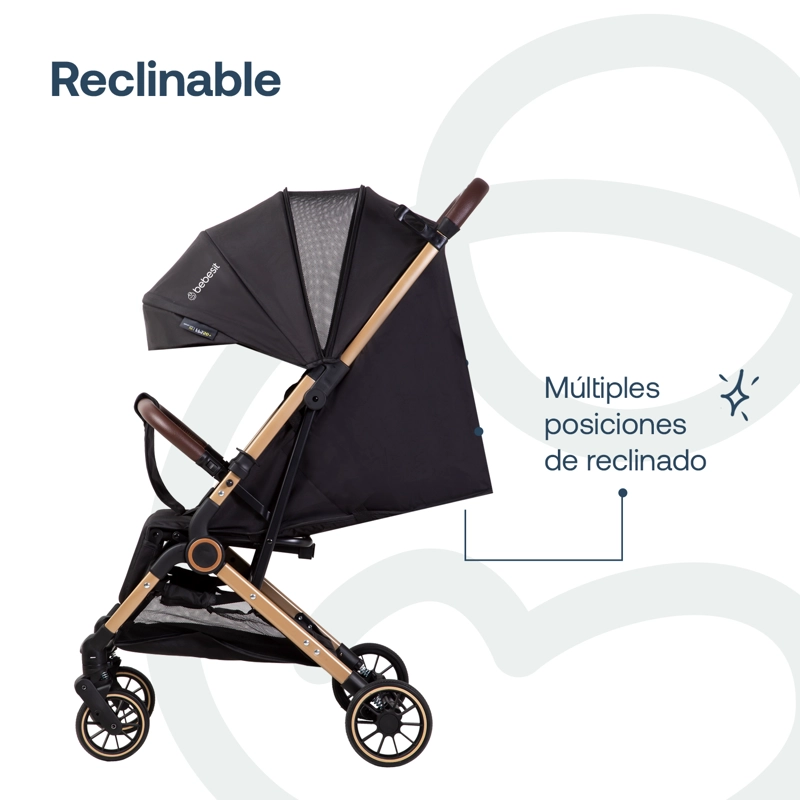 COCHE MALETA COMPACTO TRAVEL SYSTEM SOHO NEGRO BEBESIT - 6