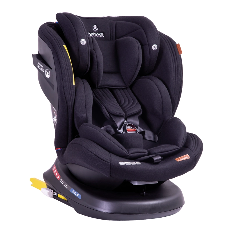 SILLA AUTO BEBESIT CONVERTIBLE ISOFIX SUPRA 360º PREMIUM NEGRO - 1