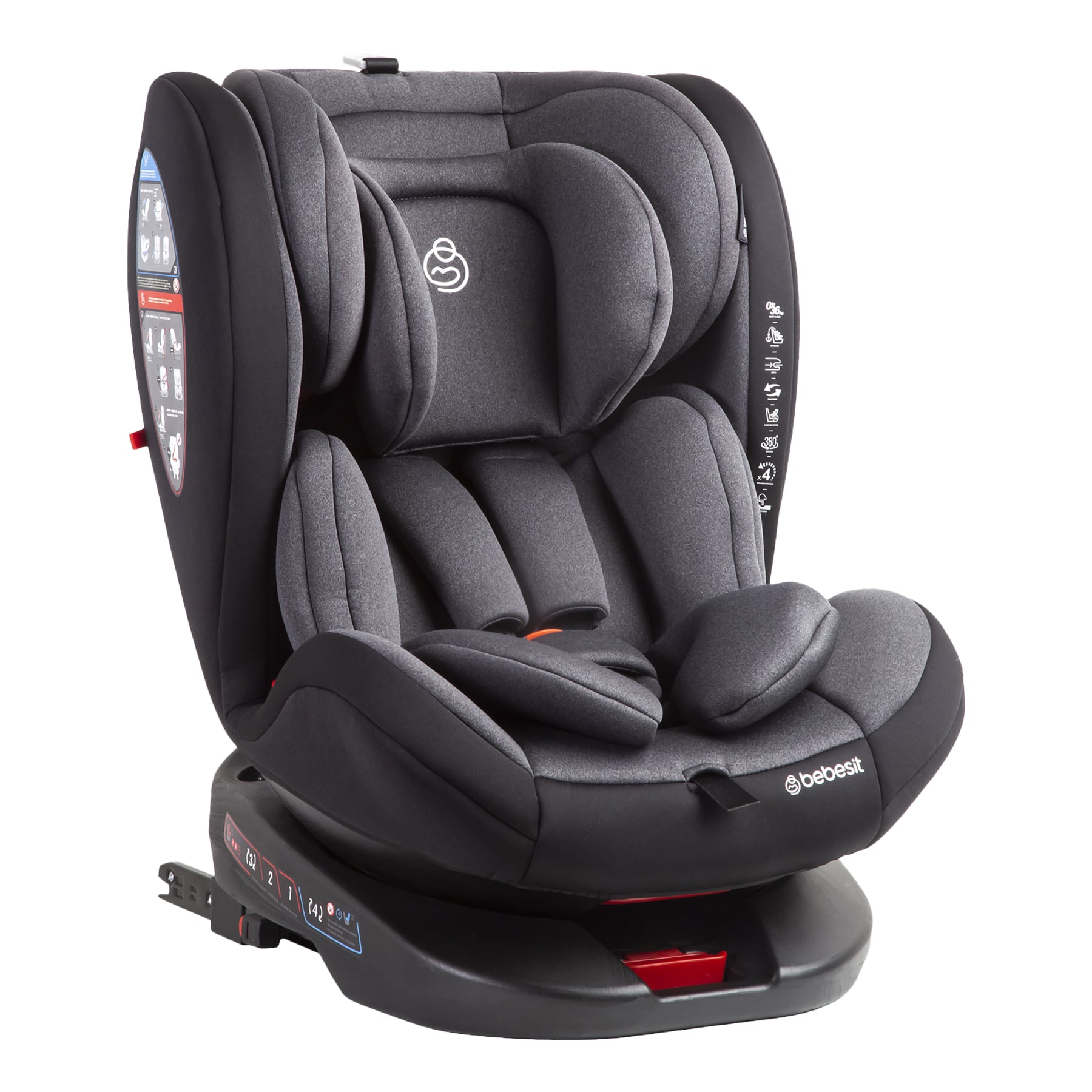 SILLA AUTO BEBESIT SATURN DARK GREY GRIS - 1